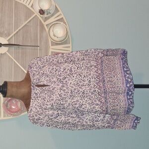 Lucky Brand Purple Floral Top